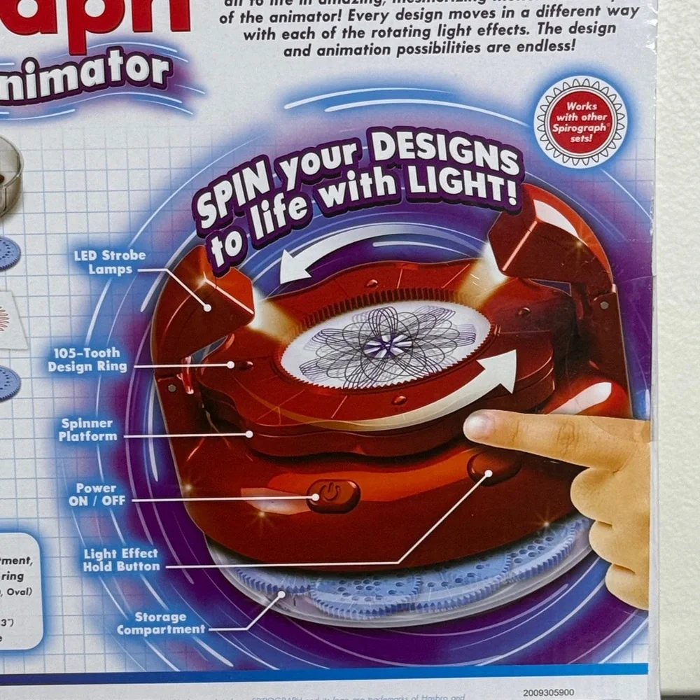 Spirograph Animator - Red Creative Learning Toy SKU0944